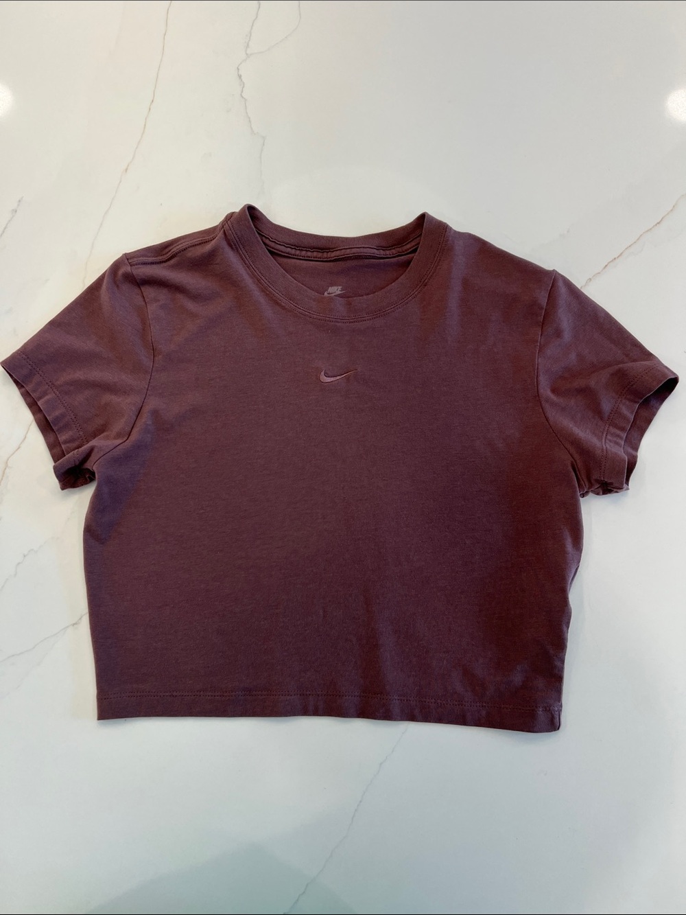 Nike Women’s Cropped Tee - Plum, Medium